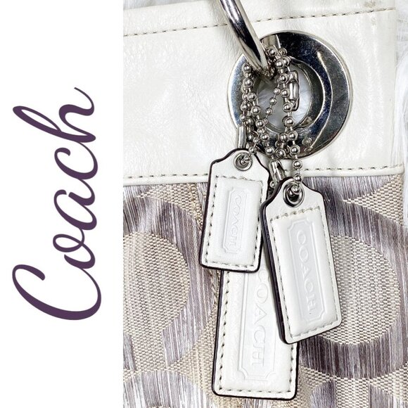 COACH MADISON OP ART IKAT HIPPIE SHOULDER BAG - Picture 5 of 16